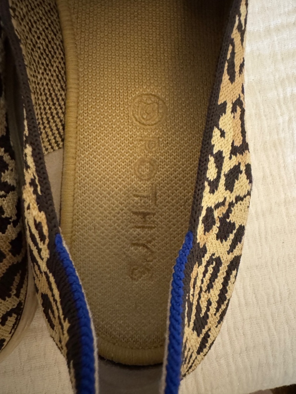 Rothy's The Original Slip On Sneaker Leopard Print Size 8.5 - Picture 4 of 8